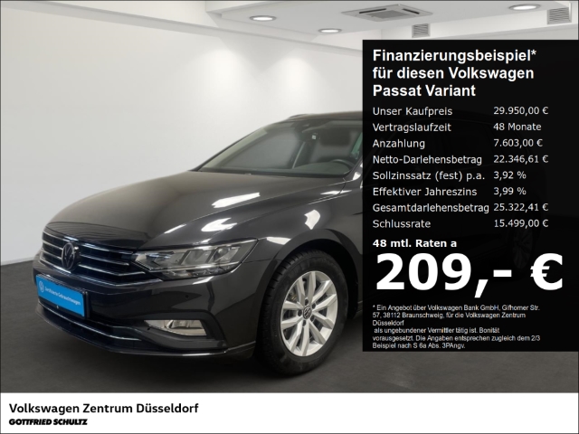 VW PASSAT VARIANT 2.0 TDI DSG BUSINESS NAVI KLIMA LED AHK M+S LM - 49490 -  Details