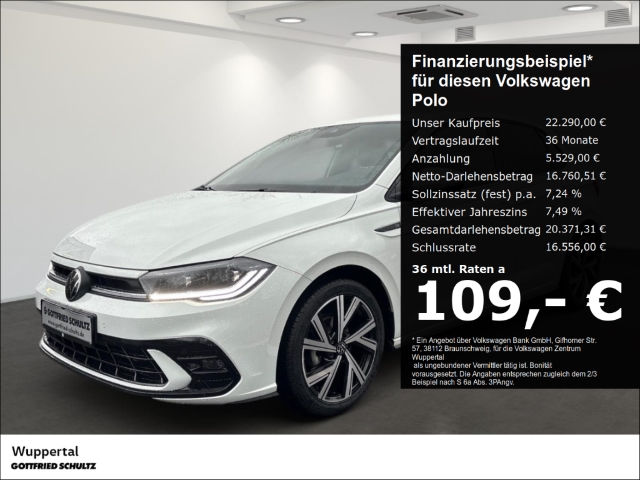 Volkswagen Polo 1 0 TSI R-Line LED SHZ PDC APP CONNECT in Wuppertal