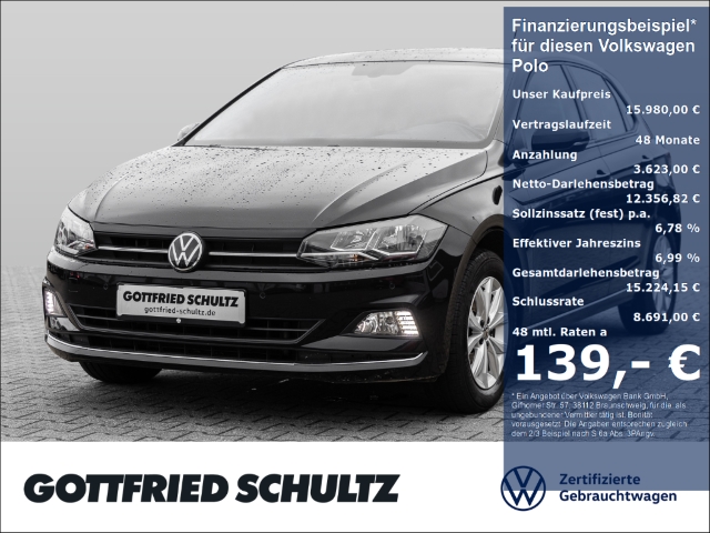 Volkswagen Polo 1.0l TSI Klima.SitzHz Einparkhilfe Highline in Grevenbroich