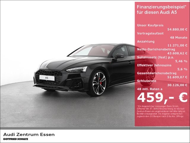 Audi A5 SPORTBACK 40 TFSI S LINE BUSINESS NAVI LEDER in Essen