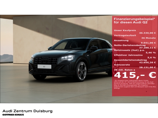 Audi Q2  S line 35 TFSI AHK-abnehmbar Panorama Navi digitales Cockpit Soundsystem LED sofort verfügbar!
